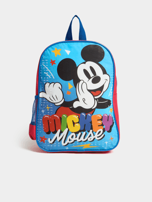 Jet Kids Blue/Red Mickey Mouse School Bag