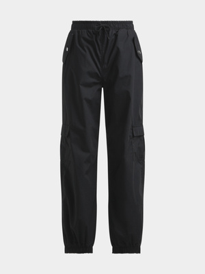 Jet Younger Girls Black Cargo Pants