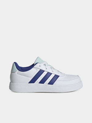 Junior Adidas Breaknet White/Blue Sneaker