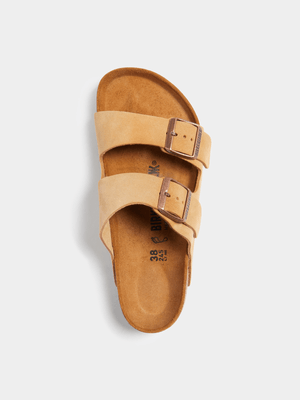 Birkenstock Women's Arizona Latte-Cream Slide