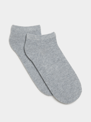 Jet Women's Grey 2 Pack Ankle Socks