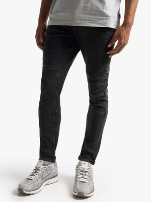 Redbat Men's Black Super Skinny Jeans