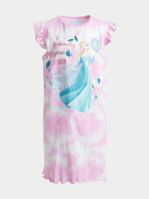 Jet Younger Girls Frozen Tie Dye Sleepshirt