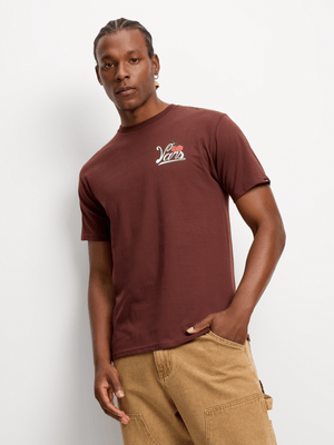 Vans Men's Hot Box Cars Brown T-Shirt