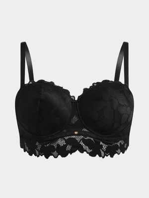 Single Lace Balconette Bra Plus Size 40D - 46DD