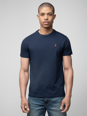 Men's Polo Blue Crew Neck T-shirt