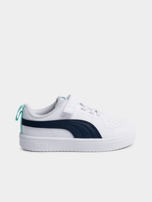 Toddler Puma Rickie White/Navy Sneaker