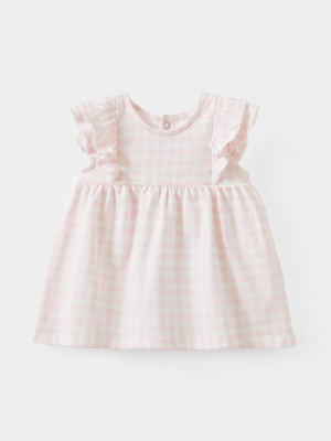 Cotton On Baby Pink Megan Sleeveless Ruffle Dress