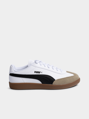 Mens Puma  9-T White/Black Sneaker