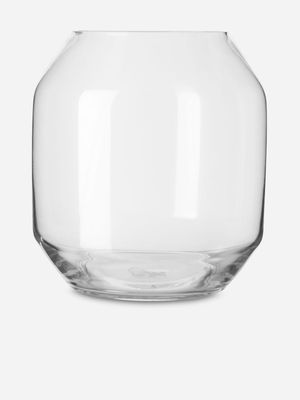 Cinched Glass Vase 25 x 23cm