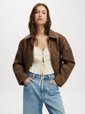 Women's Cotton On Brown Gia Jacket