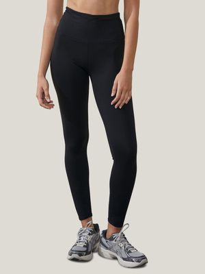 Cotton On Women's Black Active High Waist Core Full Length Tights