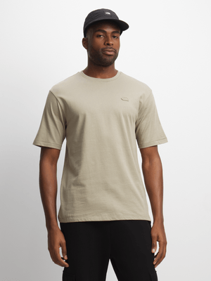 Mens The North Face Natural Dye Clay Grey Tee