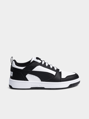 Junior Puma  Rebound V6 Lo White/Black Sneaker