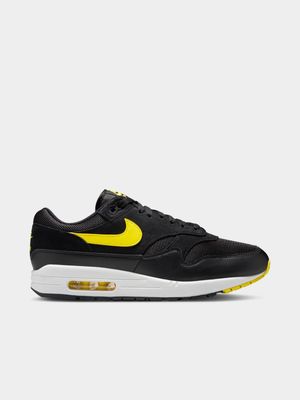 Nike Men's Air Max 1 Black/Yellow Sneaker