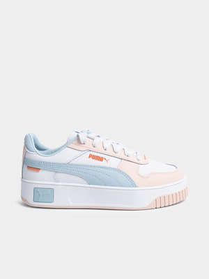 Women's Puma Carina Street White/Forest Dew Sneaker