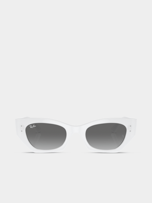 Ray-Ban White  Zena Sunglasses