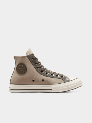 Converse Men's Chuck 70 Mid Overlay Brown Sneaker