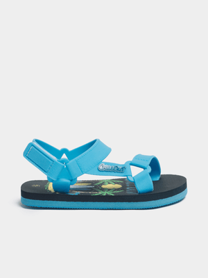 Jet Younger Boys Blue/Navy Velcro Sandals