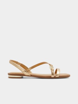 Women's Aldo Gold Amsale Flat Sandals