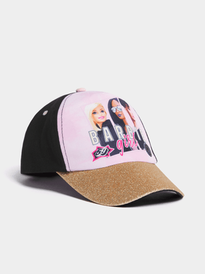 Jet Younger Girls Pink/Black Barbie Cap