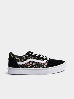 Junior Vans Ward Floral Black/White Sneaker