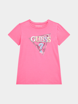 Junior Girl Guess Pink T-Shirt