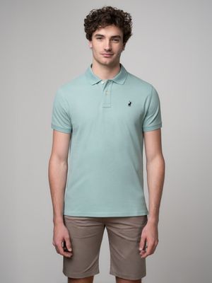 Men's Polo Blue Pique Golfer