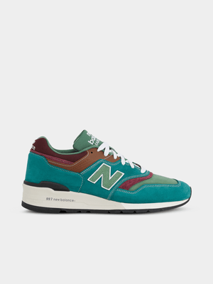 New Balance Men's Made In USA 997  Teal/Green Sneaker