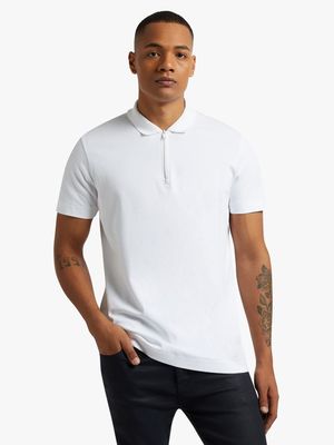 Men's Markham Smart Zip White Golfer