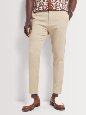 Men's Markham Smart Plain Slim Tapered Natural Jogger