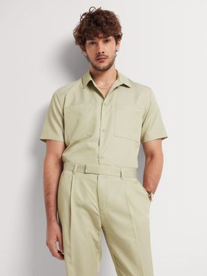 Men's Markham Tencel Pistachio Shirt