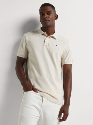 G-Star Men's Dunda Ecru Polo