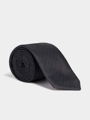 Men's Markham Regular Textured Grey Tie