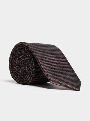 Men's Markham Regular Red Textured Tie