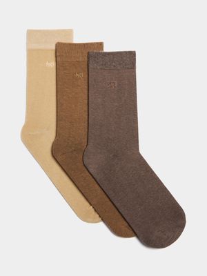 Men's Markham 3 Pack Multicolour Socks