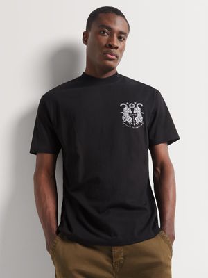 Men's Markham Tiger Graphic Black T-Shirt