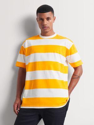 Men's Markham Bold Stripe Yellow T-Shirt