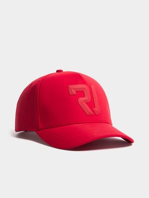 Men's Relay Jeans 6 Panel Plastisol Red Peak Cap