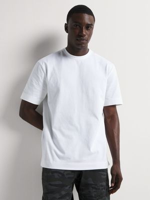 Men's Markham Sueded White T-Shirt