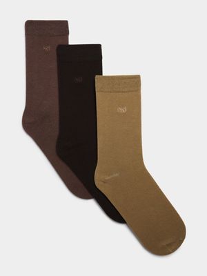 Men's Markham 3-Pack Formal Multicolour Socks