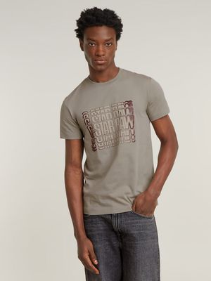 G-Star Men's Gradient Graphic Grey T-Shirt