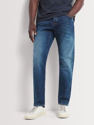 Men's Union-DNM Wash Selvedge Meduim Blue Tapered Jeans