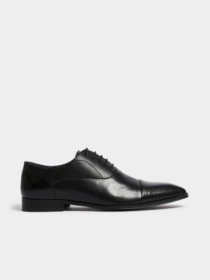 Men s Markham Formal Textured Oxford Black Lace Up Bash