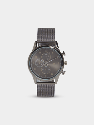 MKM Gunmetal CLASSIC FORMAL MESH METAL WATCH