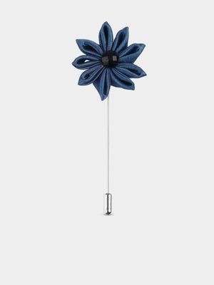 Men's Markham Daisy Blue Lapel Pin