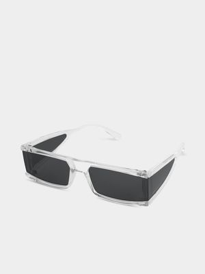 Men's Markham Clear Rectengular Sunglasses