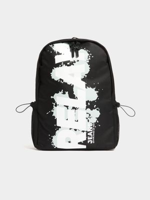 Men's Relay Jeans Nylon Splatter Black Backpack