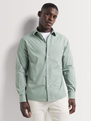 Men's Markham Slim Chambray Sage Shirt