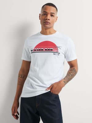 G-Star Men's Sunrise White Slim T-Shirt